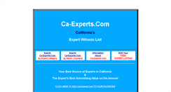 Desktop Screenshot of ca-experts.com